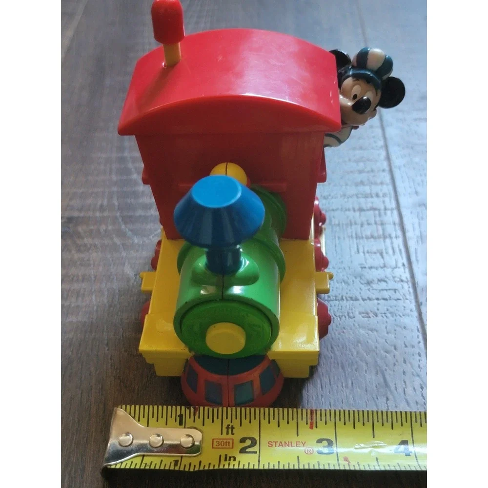 Vintage Mickey Mouse Train Engine Toy Red Yellow Green‎ Blue Disney